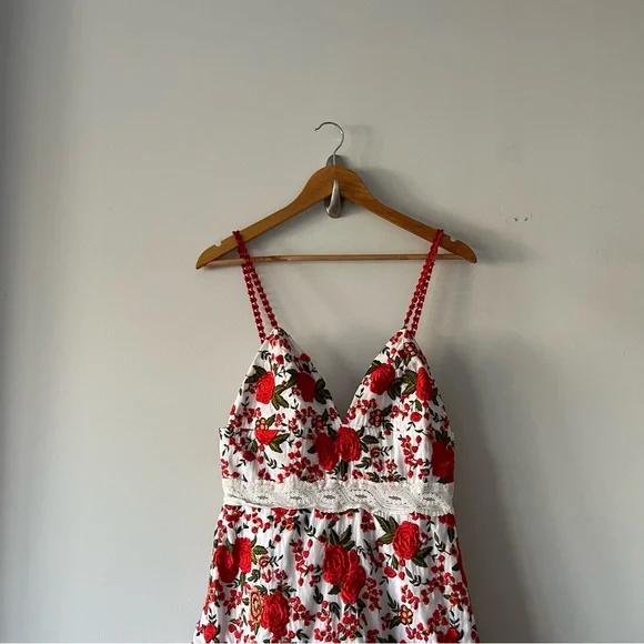 Alexis Naomie rose-embroidered maxi dress Size Small - Picture 4 of 6